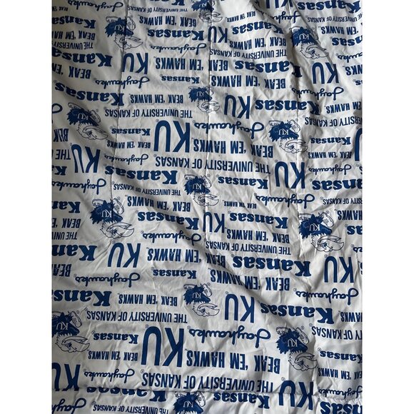 The University Of Kansas Jayhawks Logo Polyester Blanket By Northwest - Picture 8 of 14